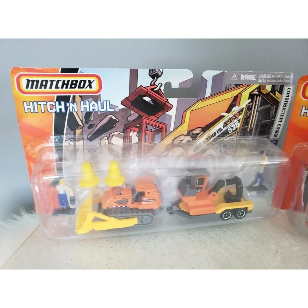 Lot 2‎ 2007 Matchbox Hitch ‘N Haul Flame Tamers Fire Engine Construction Kings